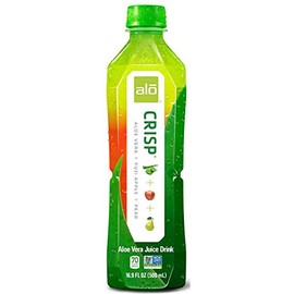 Alo Crisp Fuji Apple and Pea Aloe Vera Juice Drink, 16.9 Ounce -- 12 per case.