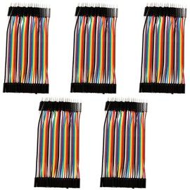 Colorful 10cm Multicolor Breadboard Jumper Wires, 40 Pin Ribbon Cable for -based/DIY/2 3/Robot Ki Ribbon Cable(M to F)