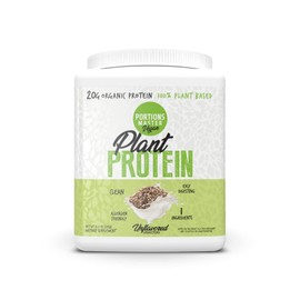Portions Master Plant Protein Organic Plant Based Protein Powder with Fermented Brown Rice Complete Amino Acid Profile Vegan Non GMO Gluten Free (375g, Unflavored)