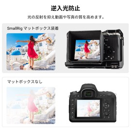 SMALLRIG Sun Hood Matte Box Sunshade for Alpha 7S III (A7S III A7S 3) / Alpha 7C (A7C) / ZV-1 II / ZV-1F / ZV-1 (ZV 1) / FX3 Screen Only for Camera - 3206