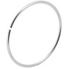 AZARIO LONDON 9ct Gold 0.4mm Seamless Continuous Nose Ring White