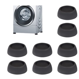 Anti Vibration Pads for Washing Machine, Noise Reducing Anti Slip Washer Vibration Pads, Washer and Dryer Anti Vibration Mat with Rubber Technology, Protects Floor Washer Foot Pads Set (8)