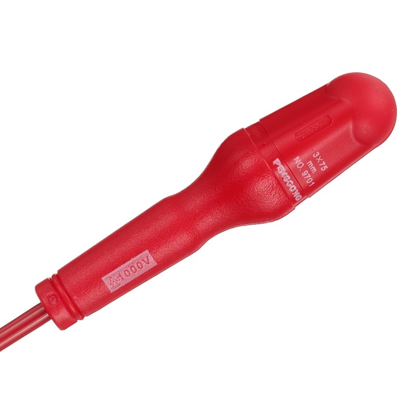 sourcing map 4pcs 1000v Insulated Electrician Screwdriver 3x75mm CR-V Magnetic