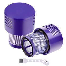2 Pack Replacement Filters for Dyson V10 Cyclone series, V10 Absolute, V10 Animal, V10 Total Clean, SV12, SV12,Part No. 969082-01, Purple