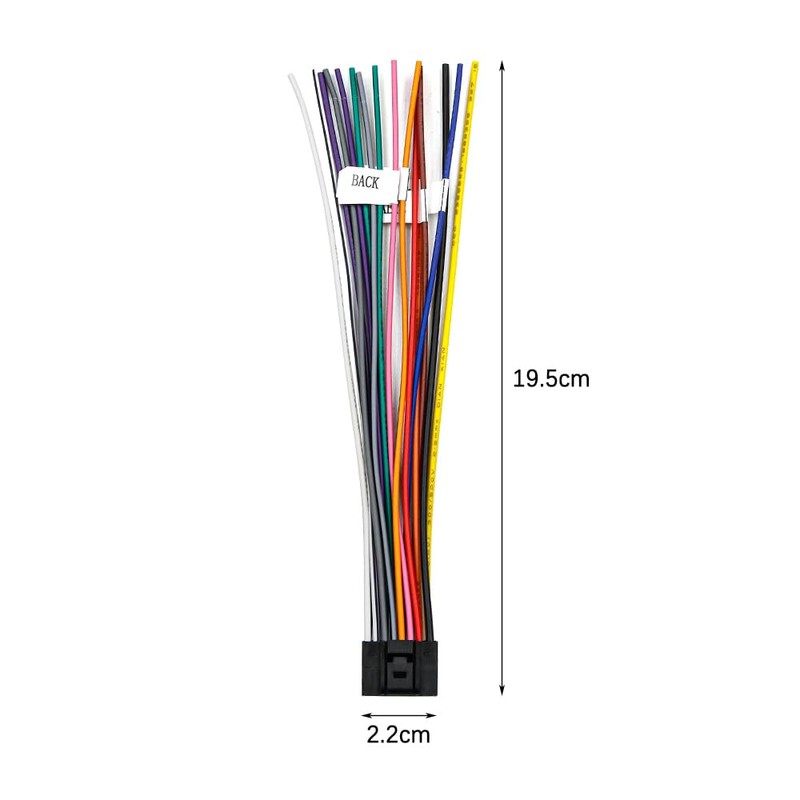 DollaTek 2Pcs 16Pin Universal Speaker Power Cord Plug Universal Audio