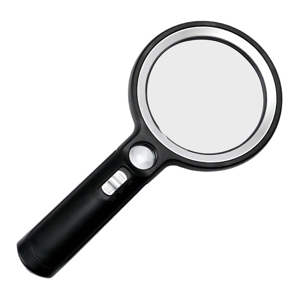 Magnifier with Light | Kids Seniors Illuminated Magnifying Lens |