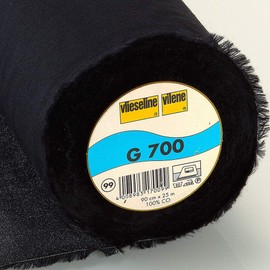Vlieseline Gewebeeinlage, schwarz, 0,9 m x 1 m