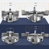 NNBWKIXI 4 Inch Wood Lathe Chuck Set 4 Jaws Self-Centering