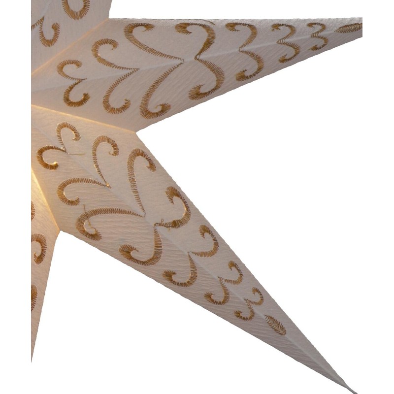 GURU SHOP Foldable Advent Luminous Paper Star, Christmas Star 60