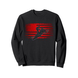 American Flag Snowmobile Apparel - Snowmobile Sweatshirt