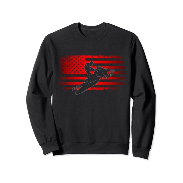 American Flag Snowmobile Apparel - Snowmobile Sweatshirt