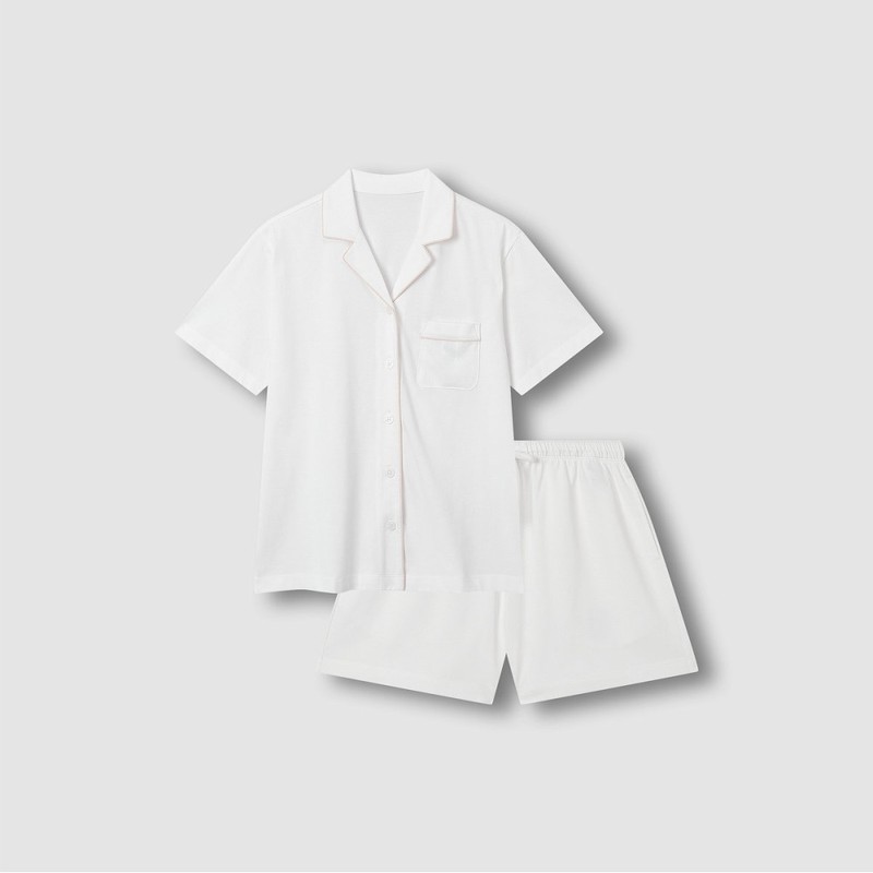 JAJU [JAJU] JAJU AIR Cotton 3/4 Sleeve Pajama Set (Choose