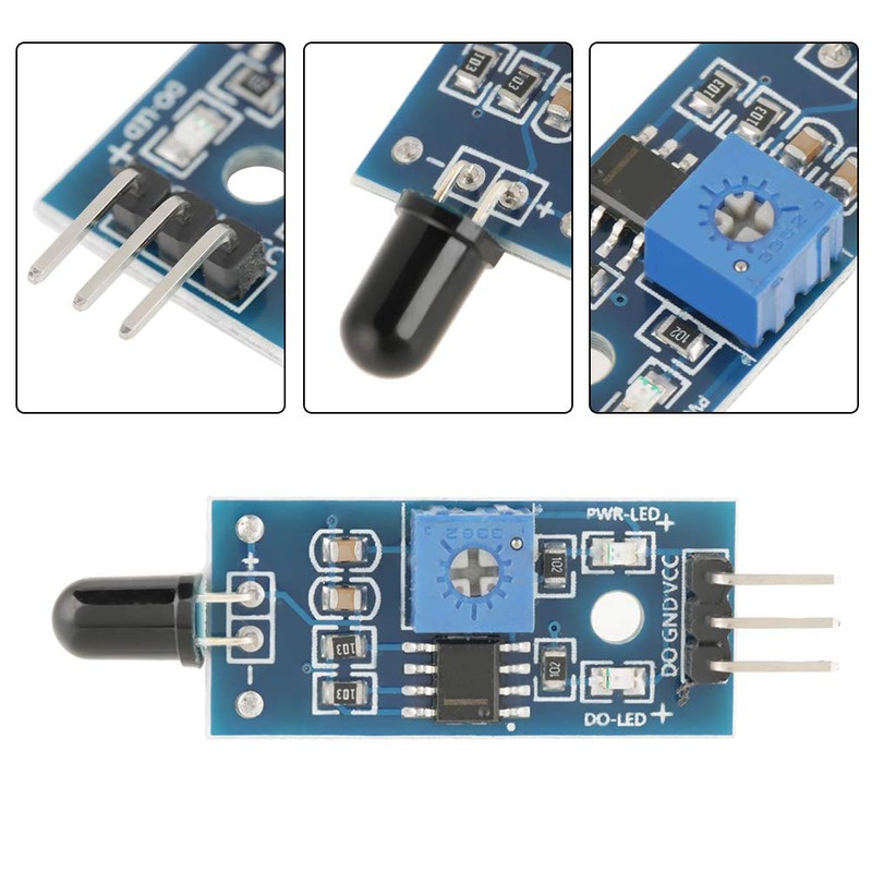 Adjustable Infrared Flame Sensor Flame Detection Sensor Flame Detection Module
