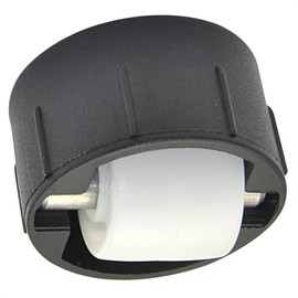 WAGNER ROLLER-MINI Swivel Castor / Countersunk Roller Diameter 15 mm, Hard, Black Plastic Housing Diameter 25/26 x 13/5 mm, Metal Pin, Load Capacity 50 kg - Made in Germany - 01705301