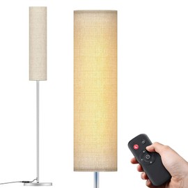 Dodocool LED Floor Lamp for Living Room w/Fabric Lamp Shade 65" Dimmable Remote Control