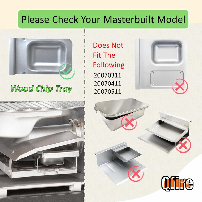 Replacement Wood Chip Tray-9007140023 Compatible with Masterbuilt 30 inch &