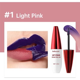 Peel Off Lip Stain, Delineador de Labios Despegable A Prueba Agua Lip Liner Stain Peel Off, Tinte de Labios Larga Duración Despegable, Maquillaje Lápiz Labial