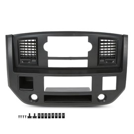 ANDPLAY Center Dashboard Climate Control Air Vent Bezel Panel Compatible with Dodge Ram 1500 2500 3500 Truck 2006 2007 2008 Black