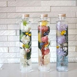 Hz015 Herbarium Chiyo Uno Incense Incense + Bouquet Set, Buddhist Flowers, Bon Festival, First Bon Festival, Buddhist Altar Flower, Gift (7.8 fl oz (200 ml) (Blue)