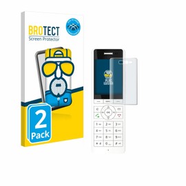 BROTECT Full Cover Protective Film Matt for AVM Fritz!Fon X6 White (Pack of 2) - Full Screen Screen Protector Film, 3D Curved, Anti-Reflection
