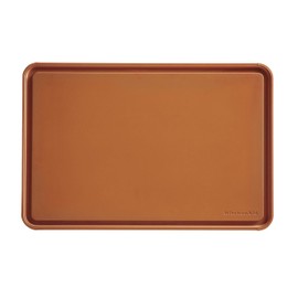 KitchenAid Classic Plastic Cutting Board with Perimeter Trench and Non Slip Edges, Dishwasher Safe, 12 x 18 inch, Scorched Orange