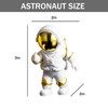 WINUSD Gold Astronaut Statue Figurine Astronaut Decor for Room Office