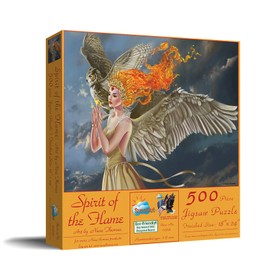 SUNSOUT INC - Spirit of The Flame - 500 pc Jigsaw Puzzle by Artist: Nene Thomas - Finished Size 18" x 24" - MPN# 67876