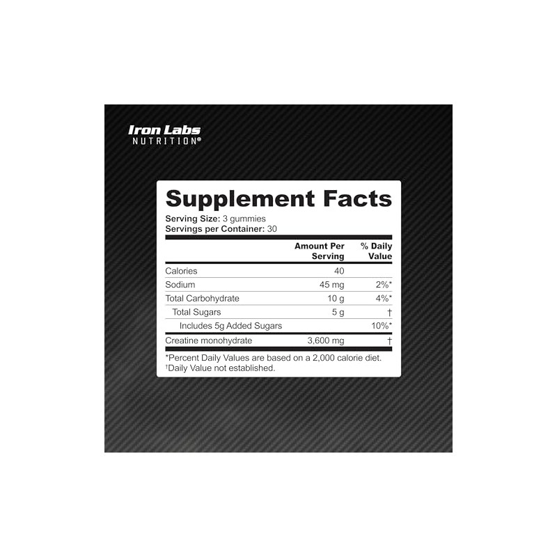 Creatine Gummies – 6000mg Creatine Monohydrate Gummies – 180 Gummies