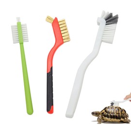 3 Pcs Turtle Cleaning Brush, Remove Aquatic Mud, Dirt, & Contaminants from Tortoises Shells, Promoting Shell Health, Aquarium Brush for Cleaning Turtle, Reptile Food Dish