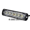 ZEEZ 2X White&Amber 6 LED Emergency Hazard Warning Caution Beacon