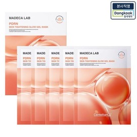 Madeca Lab PDRN Skin Tightening Glow Gel Mask Pack, 1 box (5 sheets) / 본사직영 마데카랩 PDRN 스킨타이트닝 글로우 겔 마스크팩 1박스 (5매입)