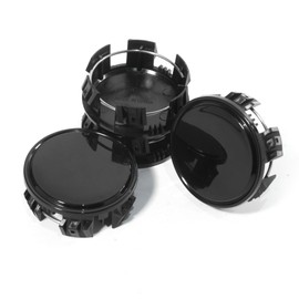 DewFlew 4Pcs Wheel Center Caps for Camry Avalon RAV4 Wheel Rim Outer 62.2 mm(2.45 in) Inner 56 mm(2.2 in) Glossy Black Hub Caps, Replacement PT280-03200-02 42603-YY340 42603-YY380