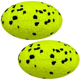 KONG Reflex Ball Dog Toy - Lightweight Durable Bouncy Fetch Toy - High-Bounce, Floats for Water Play (Medium/Large Football 2 Pack)