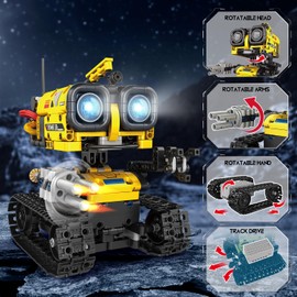 CUBIMANA Technik Robot Building Toy for Children - 5-in-1 App & Remote Control Technology Toy, Wall Robot/Engineering/Mech Scorpion Toy, Gifts for Boys Girls from 10 Years (Pack of 560)