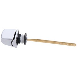 Upluckey Angle Mount Handle Silver Heavy Duty Polished Chrome Toilet Tank Trip Lever Toilet Tank Flush Lever Replacement Bathroom