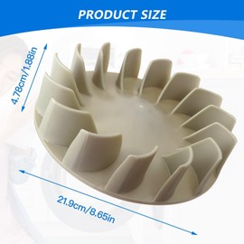 Qblahip New 694089 Dryer Blower Wheel for Whirlpool Kenmore Maytag Sears Admiral Amana LET6634DZ1, LET7646DZ0, LET5624BN2, LET7848AQ2, LET7848DQ1, LET8858DQ0