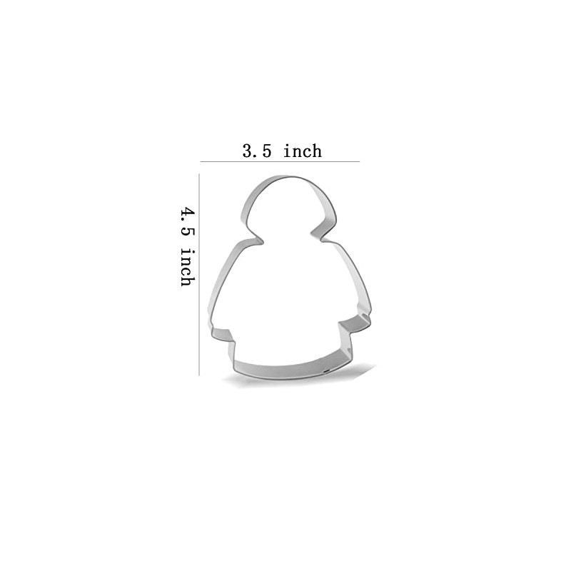 Keewah Raincoat Cookie Cutter, 4.5 x 3.5 inch, Stainless Steel
