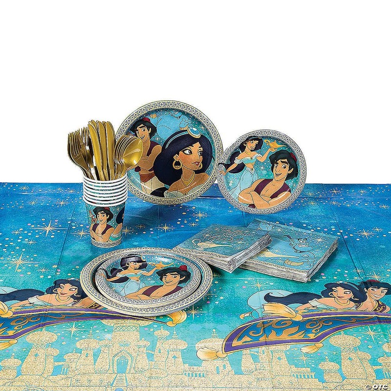 Unique Aladdin Paper Party Plates, 8Ct, 9"