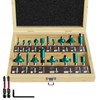 CSOOM 20PCS Router Bits Set, 1/2 Shank, with 2* Batch