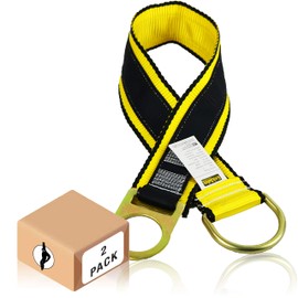 KwikSafety - Charlotte, NC - Gibbon Grip 3 ft [2 Pack] Safety Anchor Cross Arm Strap Beam Choker ANSI Fall Arrest System Web Pass Thru Double D Ring Anchorage Sling OSHA Protection Harness Lanyard