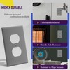 ENERLITES Duplex Wall Plates Kit, Home Electrical Outlet Cover, 1-Gang