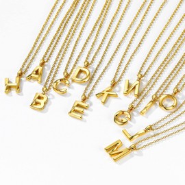 Bestyle Cute Letter Pendant with Chain for Girls Gold Plated Letter Z Necklace Fashion Letter Jewellery