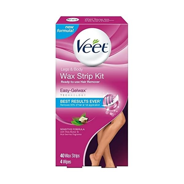 Veet Ready To Use Wax Strip Kit 40's (Legs And