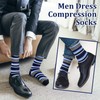 Shyyween 12 Pairs Men Dress Compression Socks Knee High Light