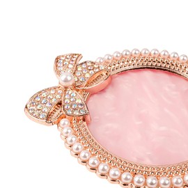 Biiange Nail Color Palette, Nail Color Palette Holder, Nail Japanese Pearl Bow Style Luxury Palette for Nail Salons for Women, Girls, Nail Polish Color Art Painted Nail Display Board (3Pcs Pink)