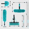 Adjustable 24FT Water Fed Pole Cleaning Kit with 4 Brush