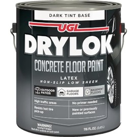 Drylok 43813 Concrete Floor Paint, Non-Slip Dark Tint Base, Gallon - Quantity 1