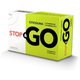STOP&GO Suplemento Alimenticio con Citicolina + Vitamina B6 + Vitamina B12 | 10 Sobres de 10 ml
