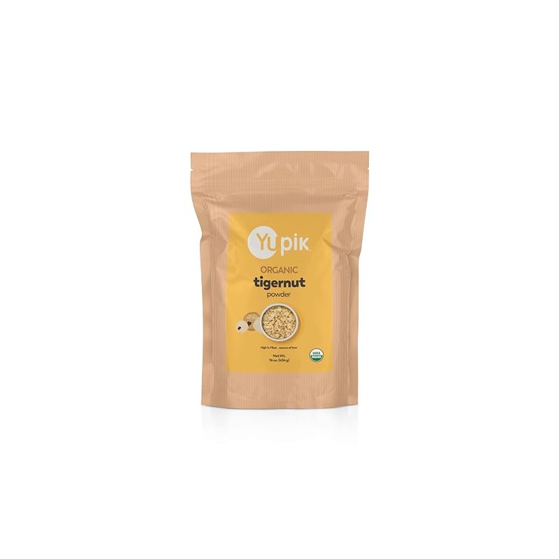 Yupik Organic Ground Tigernuts Powder 1 lb (16 oz), USDA