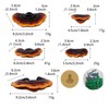 Mini Reishi Mushroom Wall Shelves, Premium Simulation Mushroom Shelf Decoration